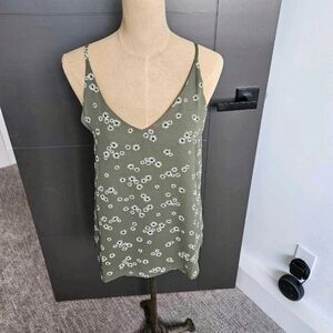 Reitmans Essentials Olive Floral Camisole